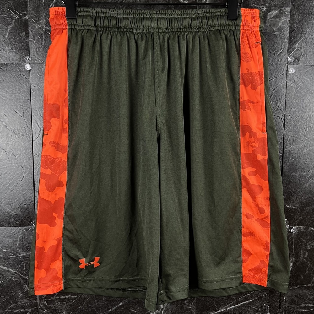 Under Armour Men's Green Running Train Shorts Medium